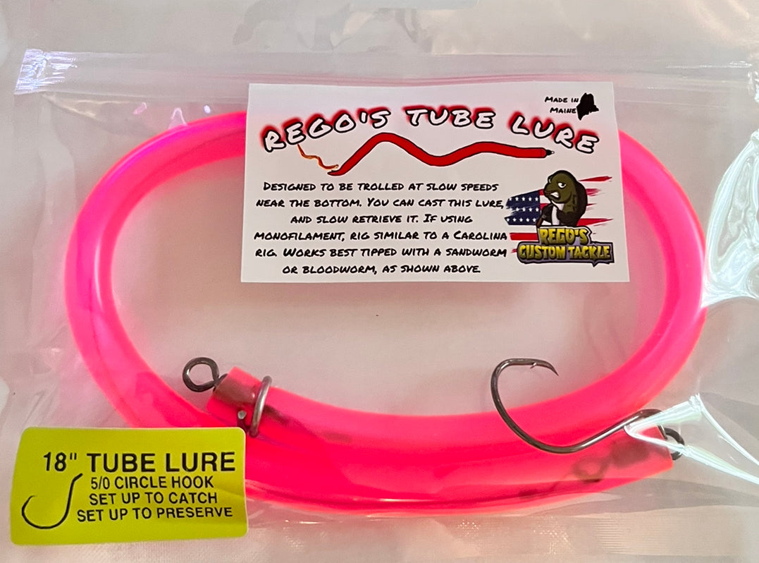 18” Tube Striper Lure W/ Circle Hook – Rego's Custom Tackle LLC.