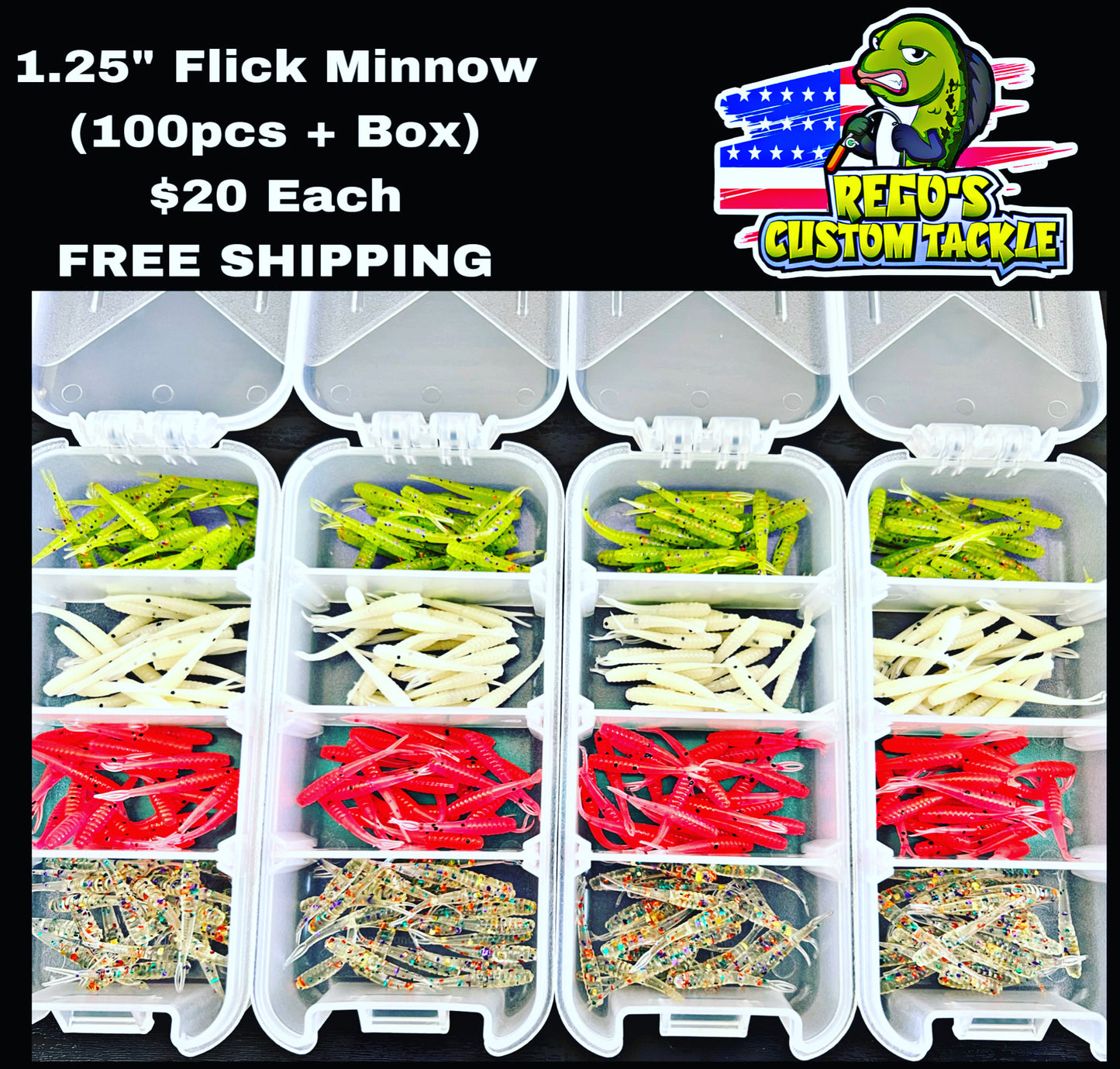 1.24” Flick Minnow Kit